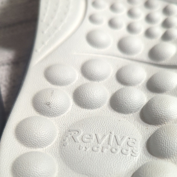 CROCS Women's Black and Gray Slide Sandals - Picture 8 of 8